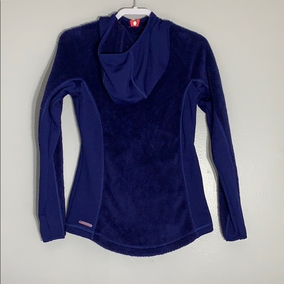 Champion C9 Hooded Fitted Mock Neck Fleece zip up purple violet - Picture 2 of 8